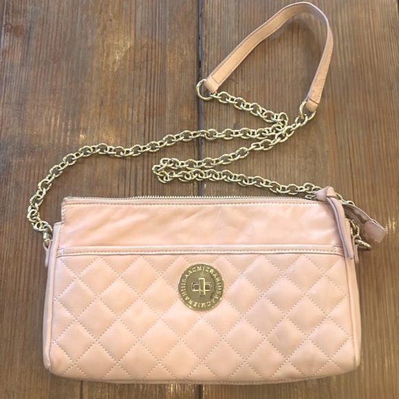 Isaac Mizrahi Bags Isaac Mizrahi Pink Quilted Chain Crossbody Bag